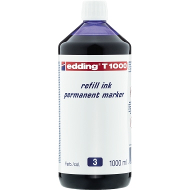 Nachfülltusche Edding T1000 1L blau 