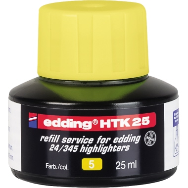 Nachfülltusche Edding HTK25 25ml gelb 