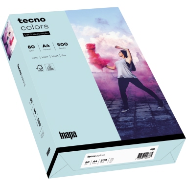 Kopierp. tecno colors A4 80g hellblau 