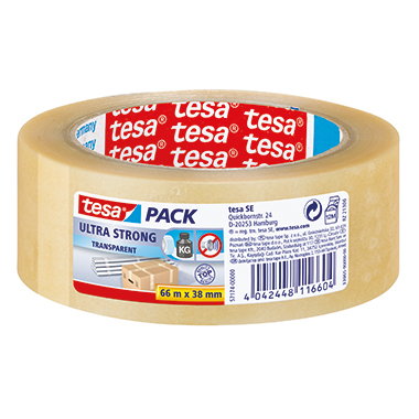 Packband Tesa 57174 66mx38mm transparent Pvc, Ultra Strong, Qualität 4124