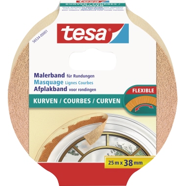 Kreppband Tesa 56534 25mx38mm ® Malerband Kurven