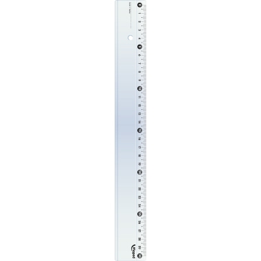 Lineal Plastik 30cm transparent 