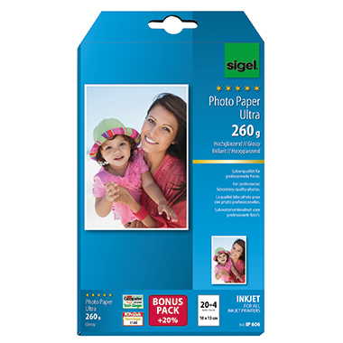Inkjet Fotopap. Sigel IP606 260g 10x15cm