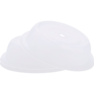 Abdeckhaube für Mikrowelle Ø27cm weiß Höhe 6cm