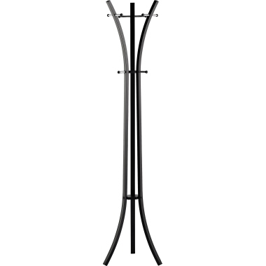 Standgarderobe Alco 2873-11 schwarz Matt Lackiert