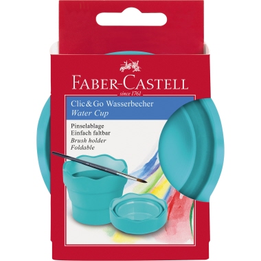 Wasserbecher Castell CLIC&GO türkis 