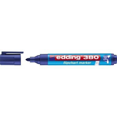 Flipchartmarker Edding 380 blau 1,5-3mm, Rundspitze
