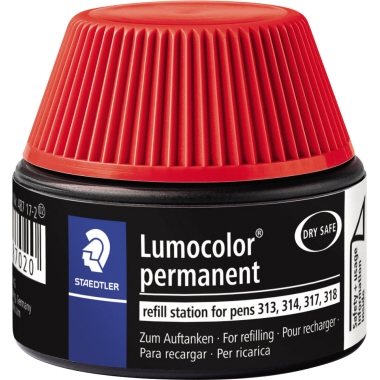 OHP-Marker Refill Staedtler 48717 rot Lumocolor, Wasserfest,inhalt 15 Ml