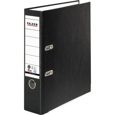 Ordner Falken A4 nature plus 80mm schwa Rz Pappe