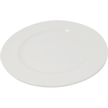 Desserteller flach Ø 19cm weiß rund Porzellan 6 Stück