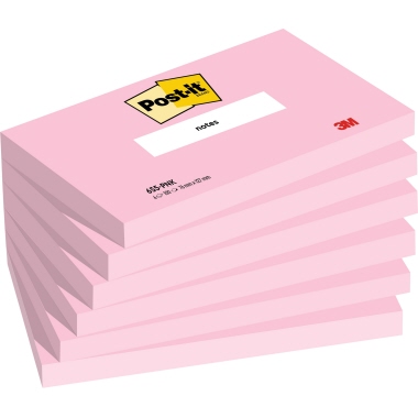 Haftnotizen Post-it 655PNK 127x76mm pink 100 Blatt