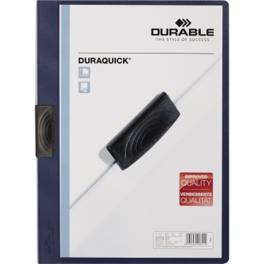 Klemmmappe Durable 2270 1-20 Blatt blau 