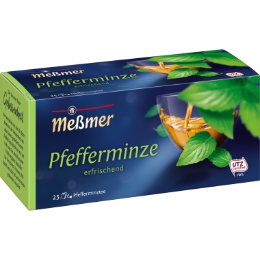 Tee Messmer Pfefferminze 25 Btl. Beutel einzeln verpackt