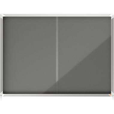 Schaukasten Nobo Premium Plus 1915338 135,5x97x6cm f. 18xDIN A4, grau Innen