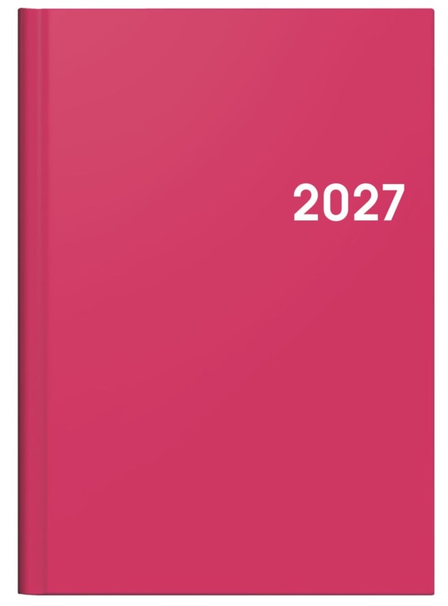 Buchkalender A5 pink 2S/1W rido/die