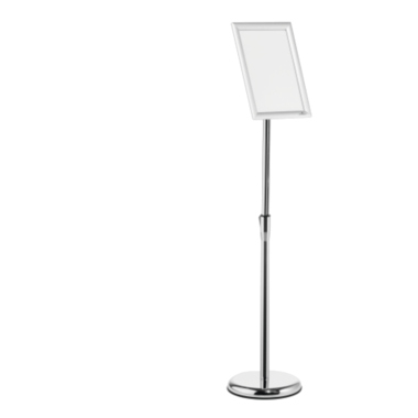 Infobodenständer Durable A4,Aluminium mit Aluminium Klapprahmen A4