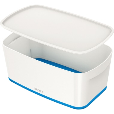 Aufbewahrungsbox Leitz 5229 weiß/blau klein, 5l, 318x128x191mm, inkl. Deckel