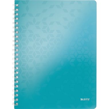 Collegeblock Leitz WOW 4637 A4 eisblau Liniert