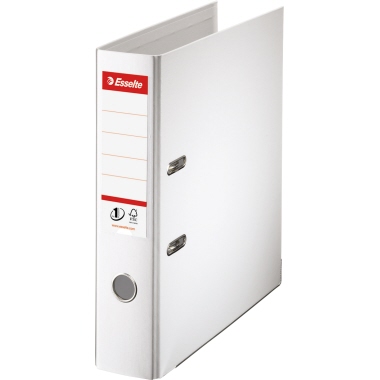 Ordner Esselte 811300 A4 80mm weiss Kunststoff