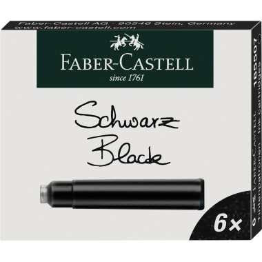 Tintenpatrone Faber Castell 1855507 schw Caber Arz