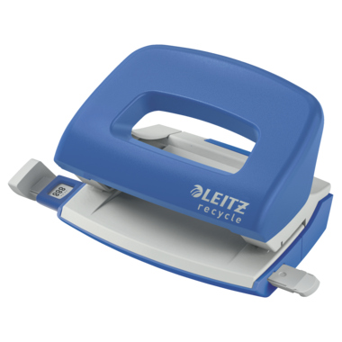 Locher Leitz 5010 NeXXt Recycle blau 10Bl blau, mit Schiene Mini 5010035