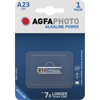 Batterie AGFAPHOTO Alkaline Power, MN21 V23ga, 12v, Retail Blister (1-Pack)