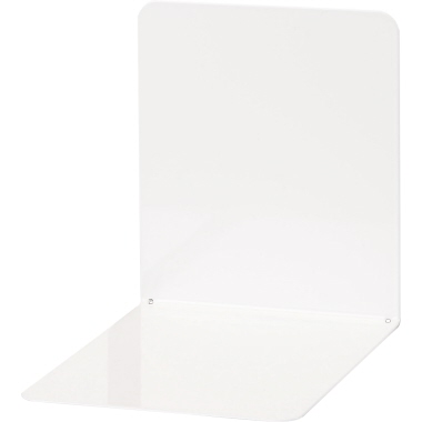 Buchstütze Maul 3506202 Metall weiß breit, 14x12x14 cm