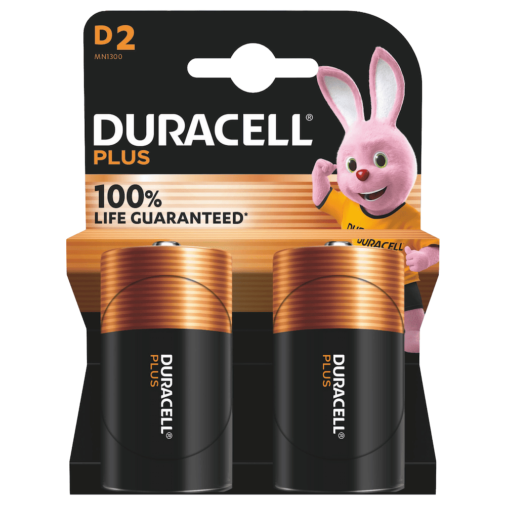 Batterie Alkaline, Mono, D, LR20, 1.5V Plus, Extra Life, Retail Blister (2St.)
