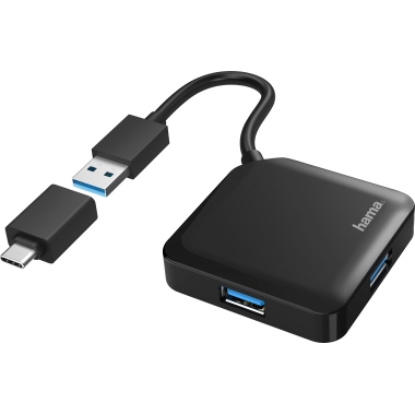 USB-A-Hub hama 4 Ports USB 3.0 