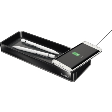 Stifteschale Leitz 53650095 Induktionsl. schwarz, Duo Colour Qi Ladegerät