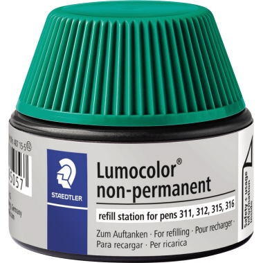 OHP-Marker Refill Staedtler 48715 grün Lumocolor, Wasserlöslich, Inhalt 15ml