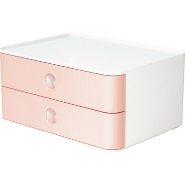 Schubladenbox Allison 1120 flamingo rose stapelbar mit 2 Schubladen