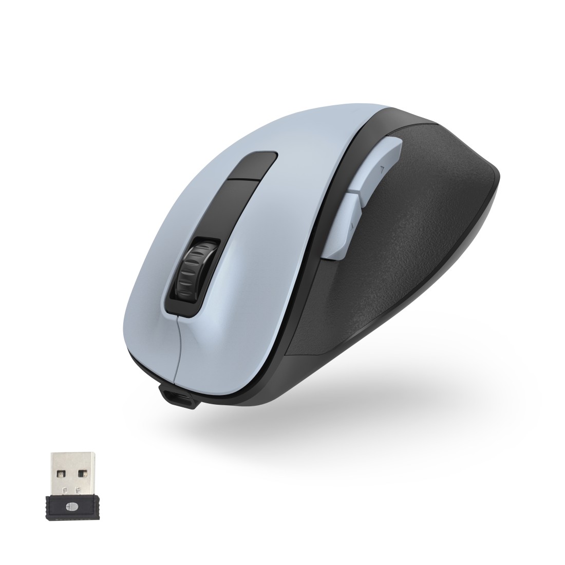 Maus Hama MW-500 optisch 6-Tasten Akku polarblau