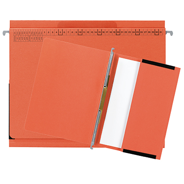 Hängeh. L. m.T. actus Serie D orange Hängehefter M Tasche Zur Linksheftung 10