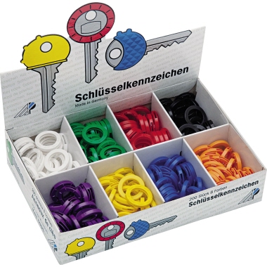 Schlüssenkennringe Wedo 2628008 farbig 