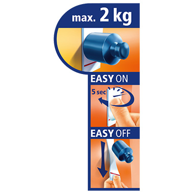 Powerstrips Tesa 58010 Haken weiß Inhalt: 2 Und 4 Strips