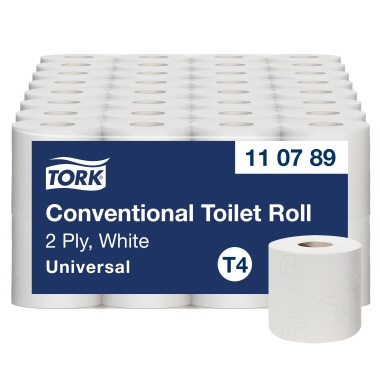 Toilettenp. 2lagig 250Bl naturweiß 9,5cmx10,5cm, 110789