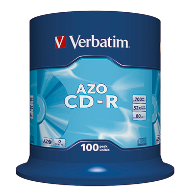 CD-R Verbatim 700MB 80Min. 100er Spindel  CD-R Verbatim 700MB 80Min. 100er Spindel