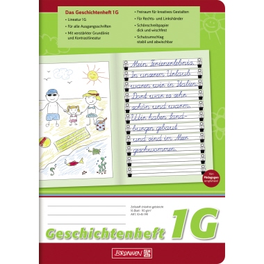 Geschichtenheft Brunnen A5 Lin 1G 1045991, 16Bl