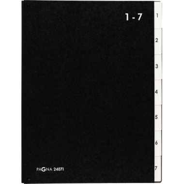 Pultordner 1-7 schwarz 