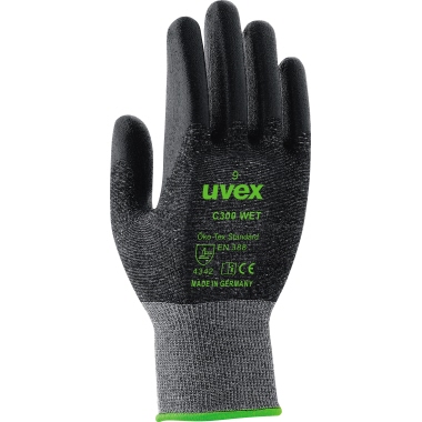 Arbeitshandschuhe Uvex C300 wet Gr.11 6% Bambus-viskose, 22% Poleythylen