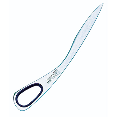 Brieföffner Edelstahl blauer Griffring 