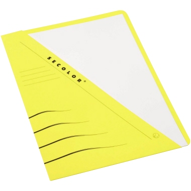 Sichtmappe Secolor 3153306 A4 gelb halb offen