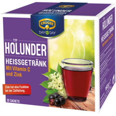 Heißgetränk DAY by DAY Holunder 20232 Vitamin C, Zink