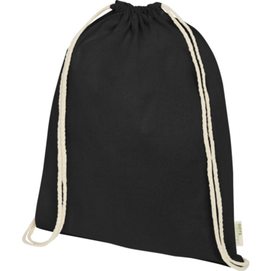 Sportbeutel Orissa 5L schwarz Bio-Baumwo lle