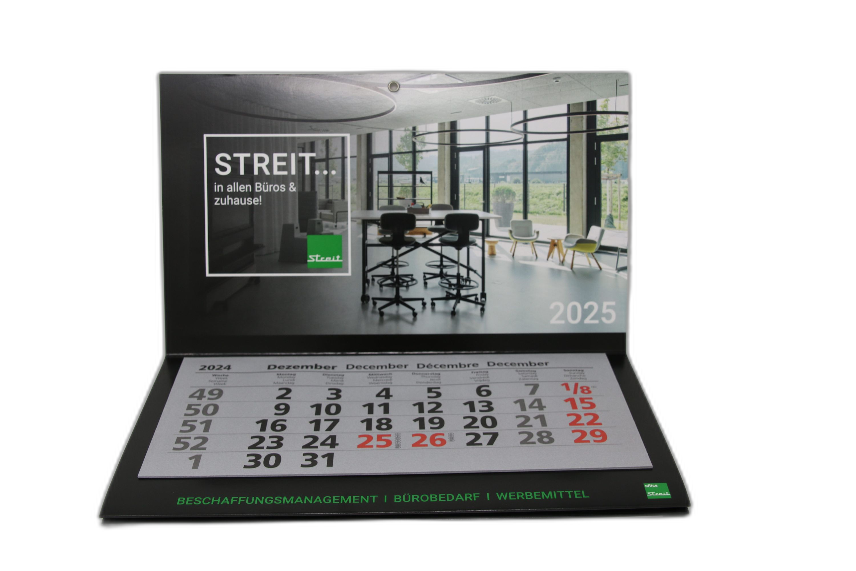 4-Monatskalender STREIT 33X90,5cm 4-sprachig: D/gb/f/ned