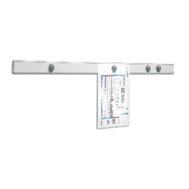 Magnetschiene Maul 62500 100cm silber In Alu Gefasste Metallschiene, Inkl. 4 M