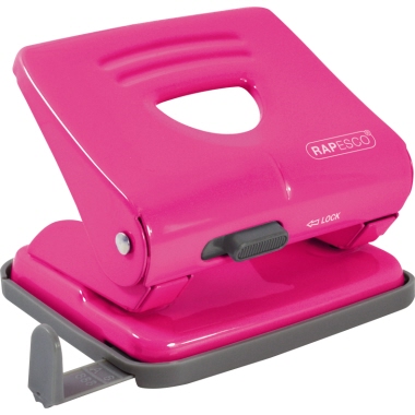 Locher Rapesco 1360 825 pink Bis Zu 25 Blatt, 2-fach , Metall