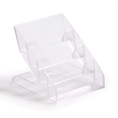 Visitenkartenaufsteller Durable 4F trans Parent