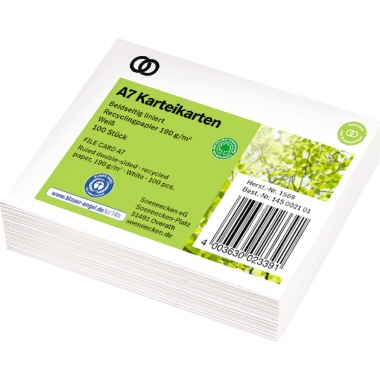 Karteikarten Soe 1569 A7 lin. weiß recycling Karteikarten Soe 1569 A7 lin. weiß recycling